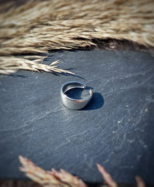 Anillo de acero Liso