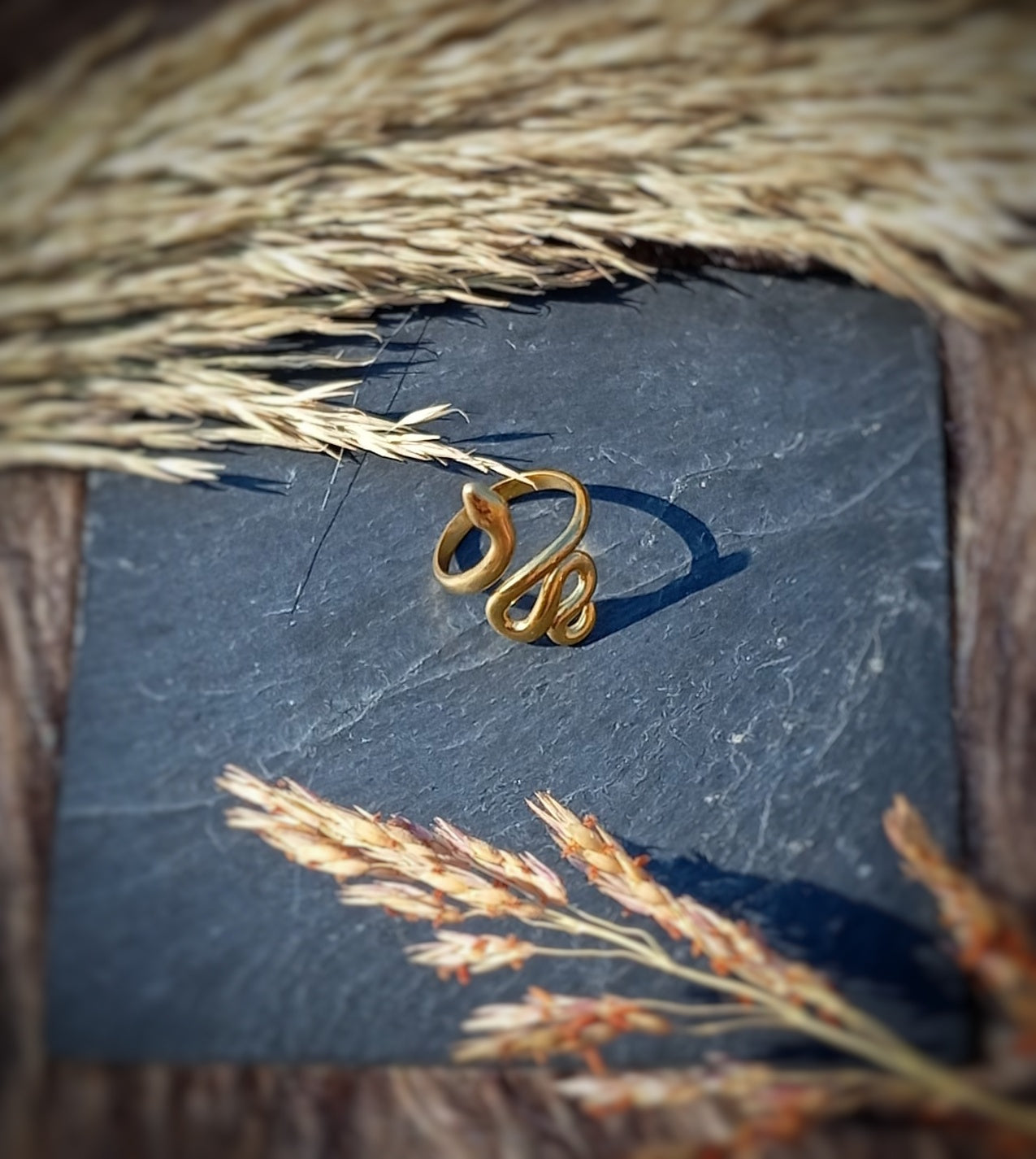 Anillo de acero Serpiente kundalini