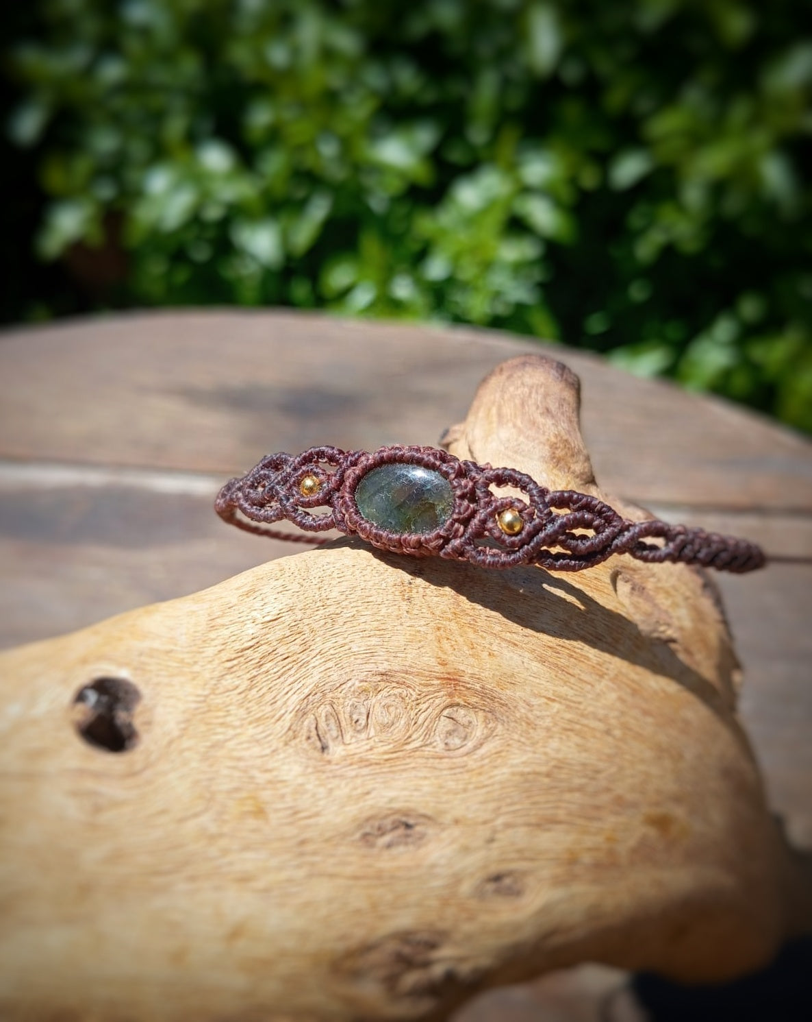 NOVEDAD  Pulsera Fine con Labradorita (Pieza única)
