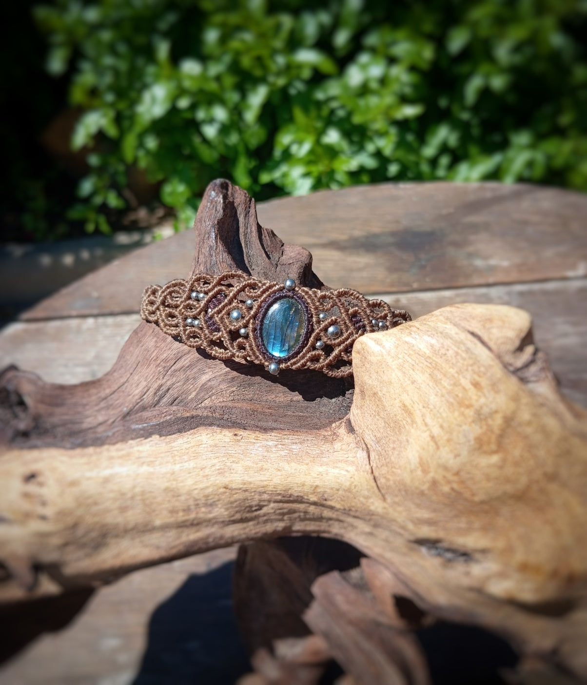 NOVEDAD Brazalete con Labradorita (Pieza única)