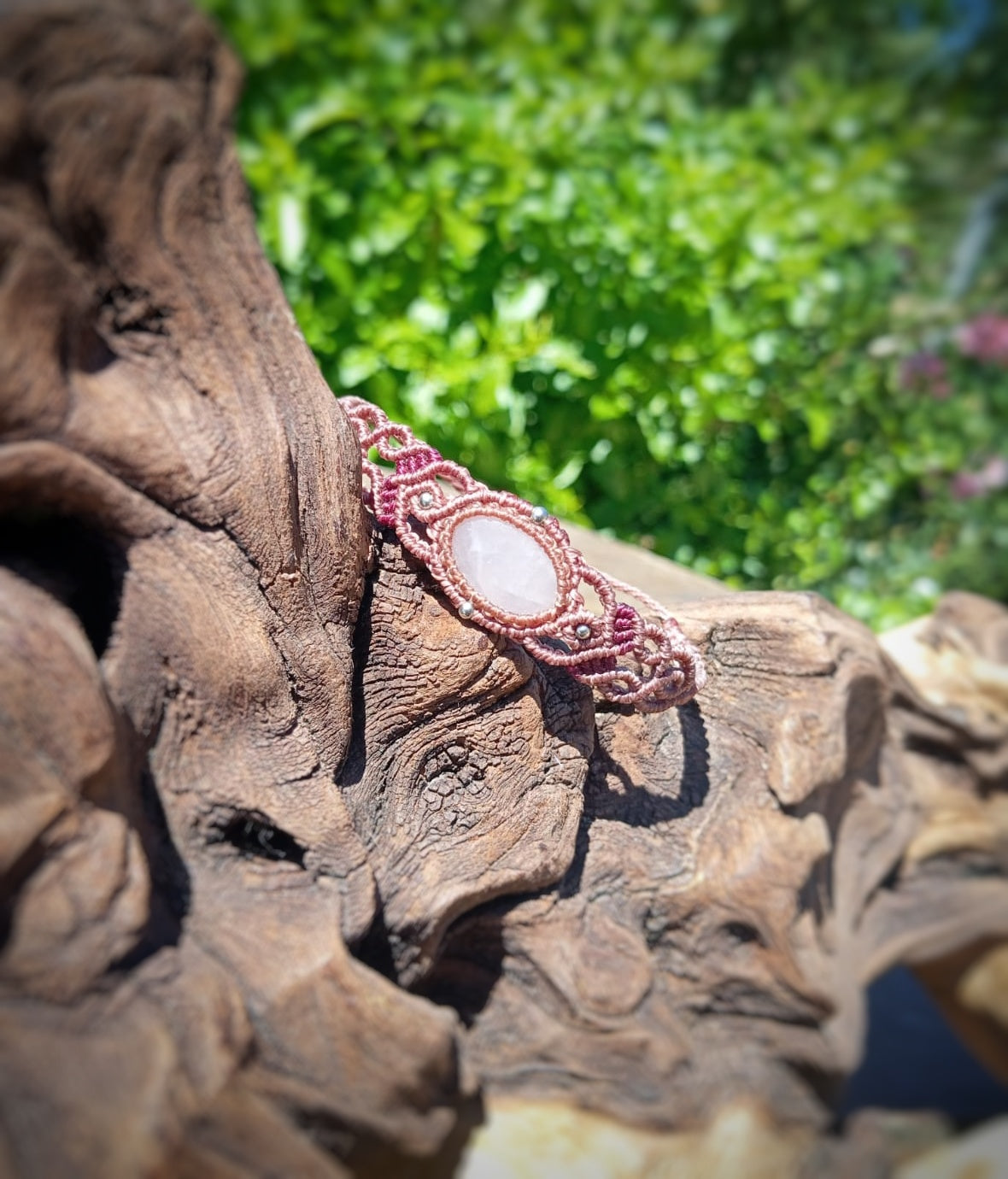 NOVEDAD Pulsera con Cuarzo Rosa (Pieza única)