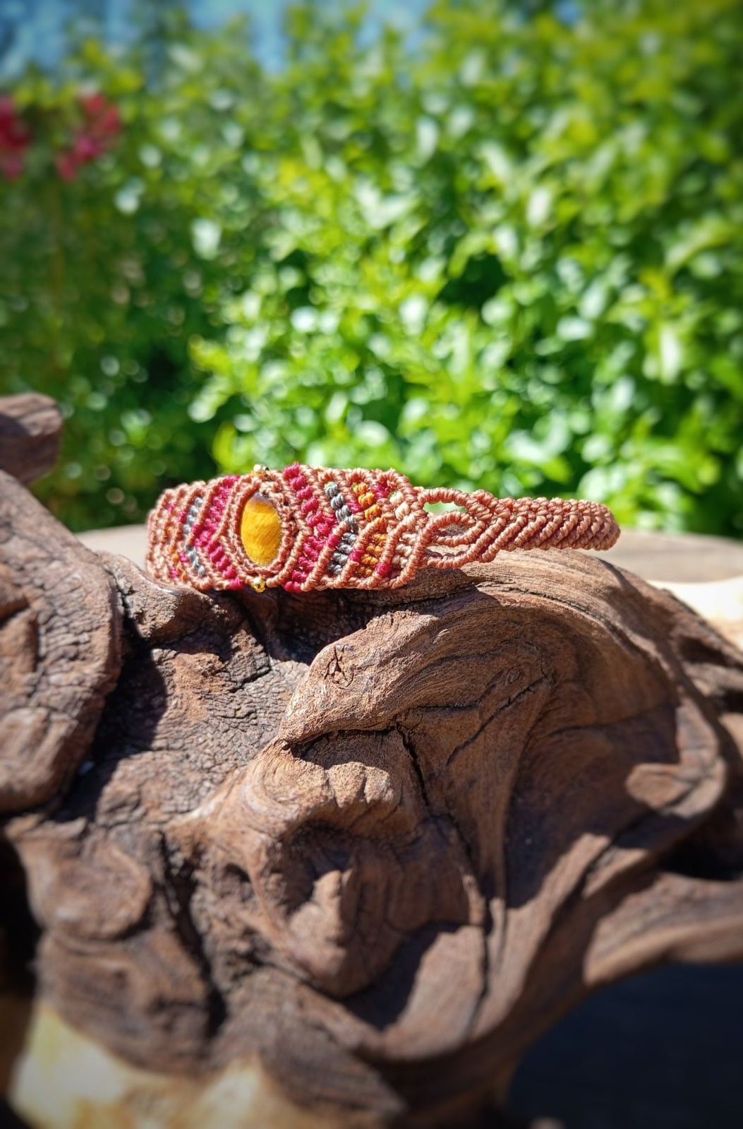 NOVEDAD  Pulsera Boho con Ojo de Tigre (Pieza única)