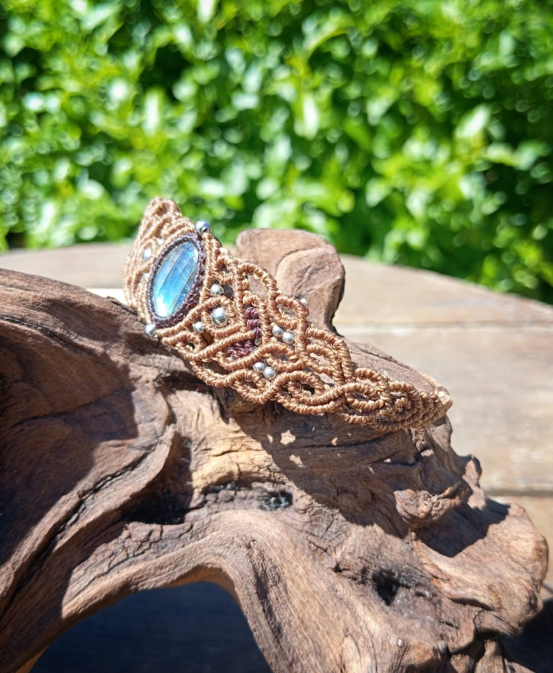 NOVEDAD Brazalete con Labradorita (Pieza única)