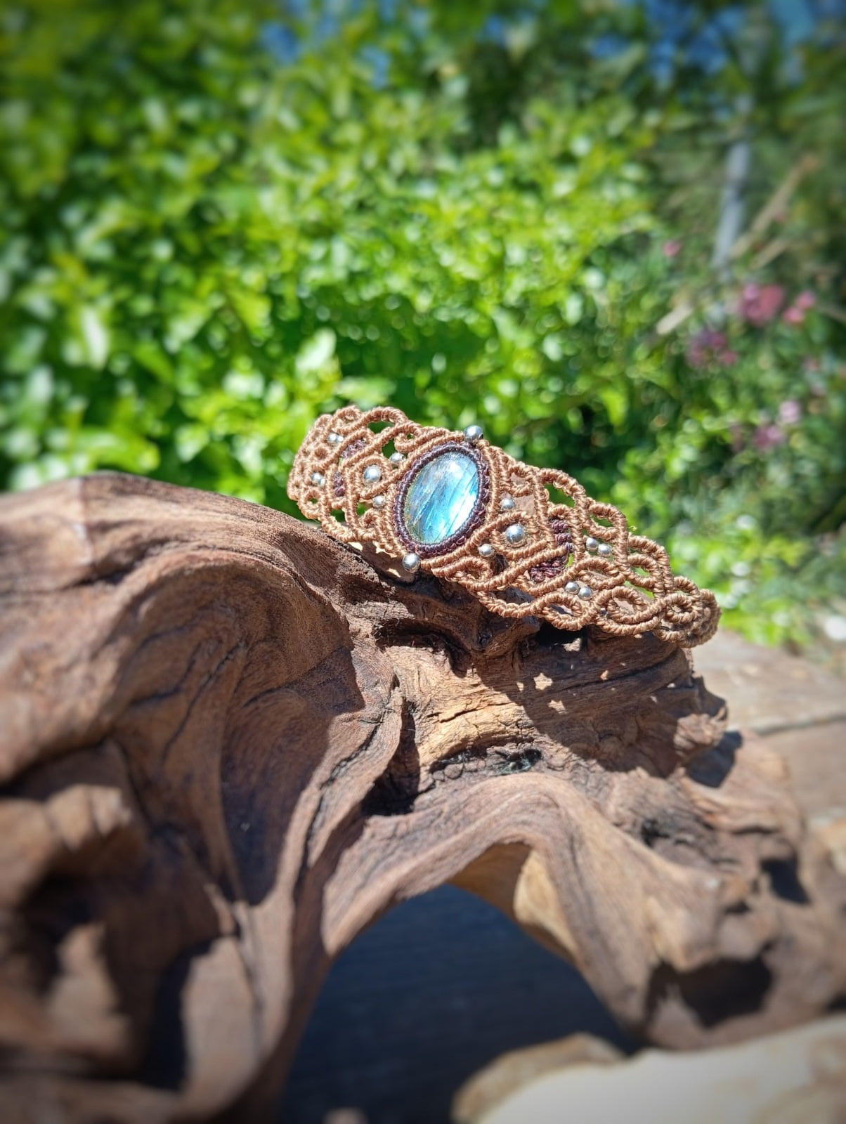 NOVEDAD Brazalete con Labradorita (Pieza única)