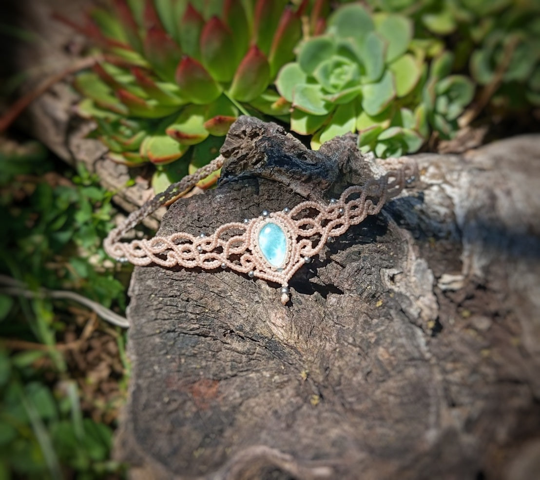 NOVEDAD Gargantilla con Larimar (Pieza única)