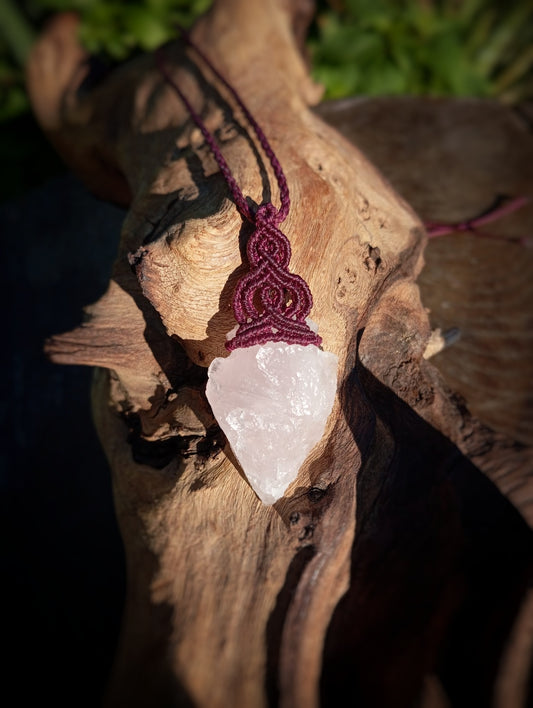 NOVEDAD  Punta de Flecha de Cuarzo Rosa (Pieza única)