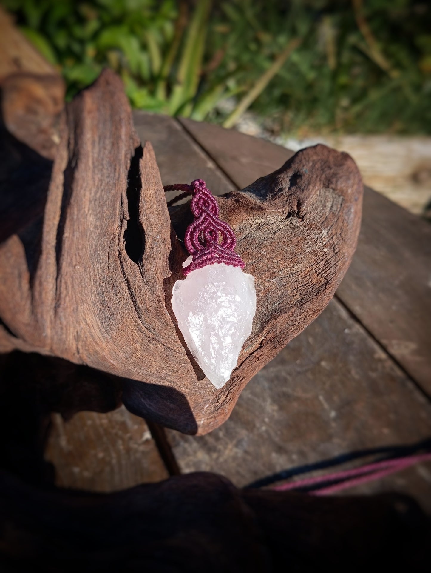 NOVEDAD  Punta de Flecha de Cuarzo Rosa (Pieza única)