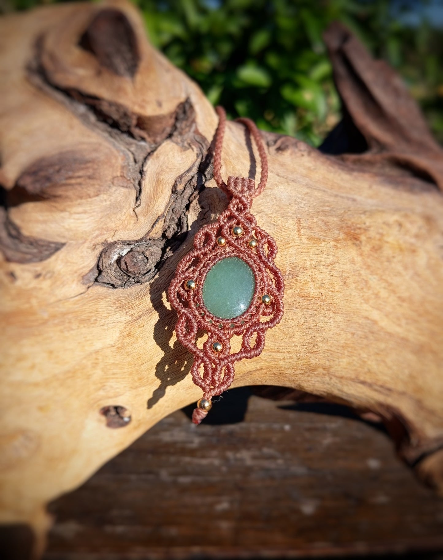 NOVEDAD  Colgante con Cuarzo Verde (Pieza única)