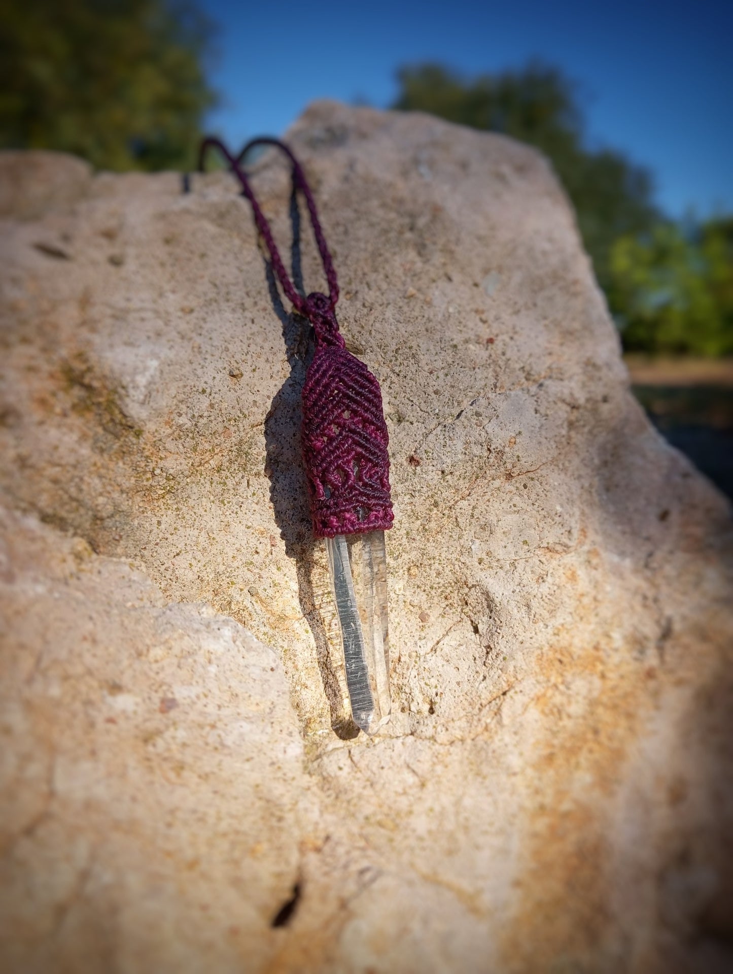 NOVEDAD  Colgante Punta de Cuarzo (Pieza única)