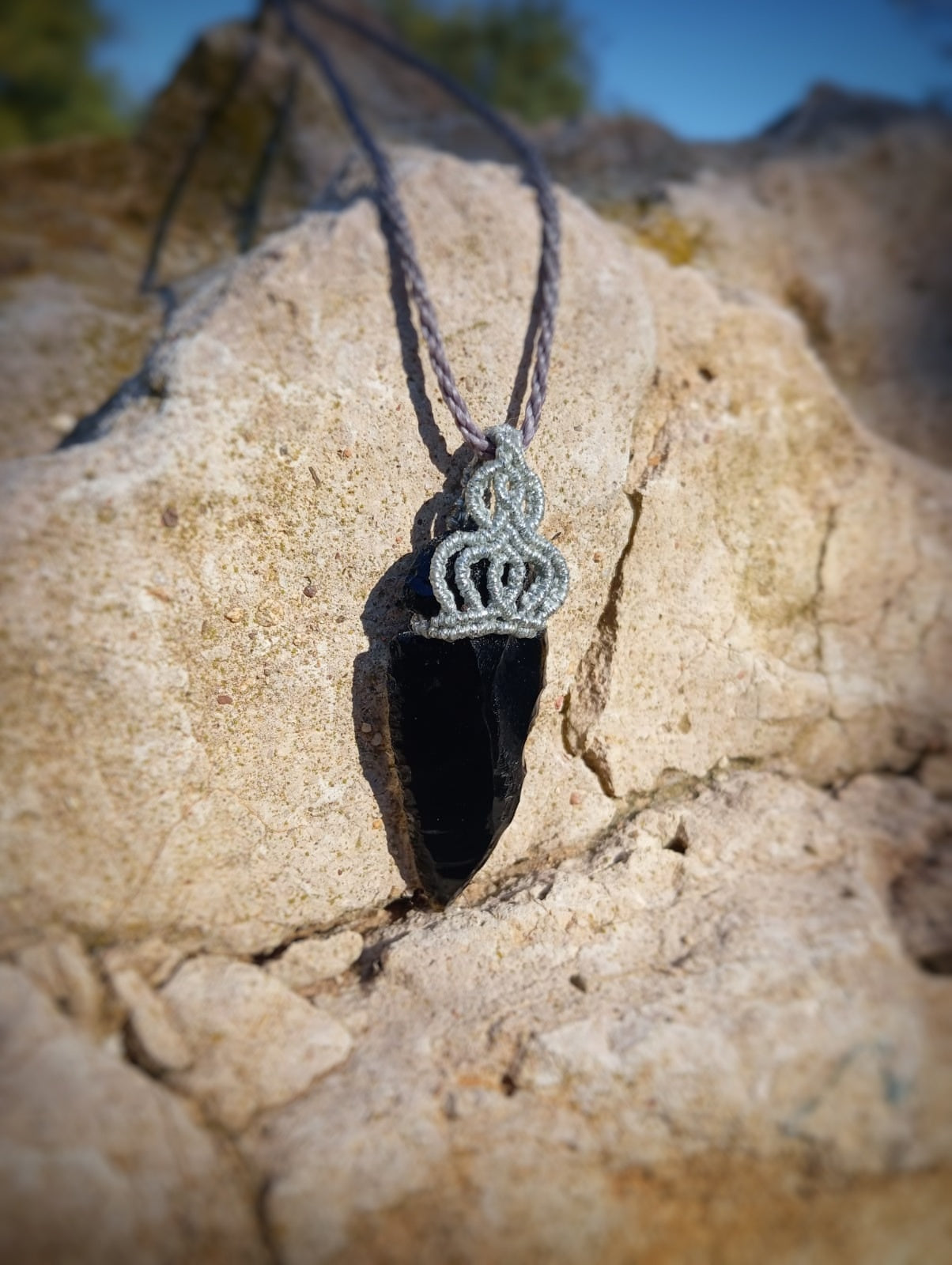 NOVEDAD  Punta de Flecha de Obsidiana (Pieza única)