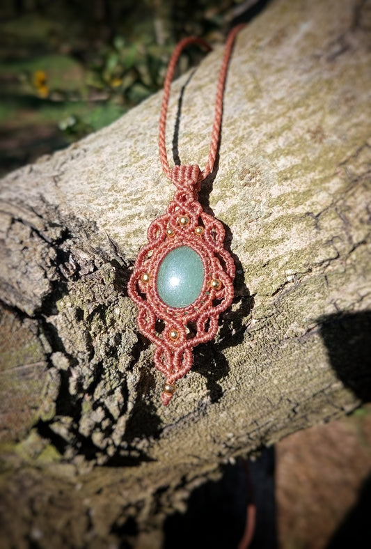 NOVEDAD  Colgante con Cuarzo Verde (Pieza única)