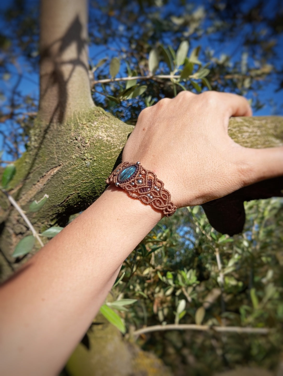 NOVEDAD Brazalete con Labradorita (Pieza única)